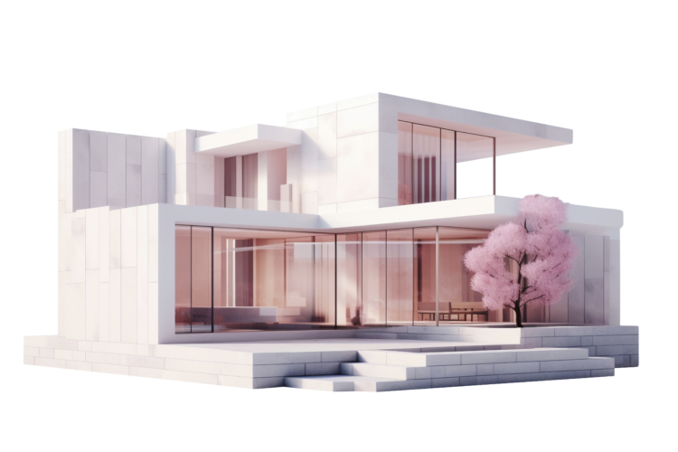 Image 3D d'une construction