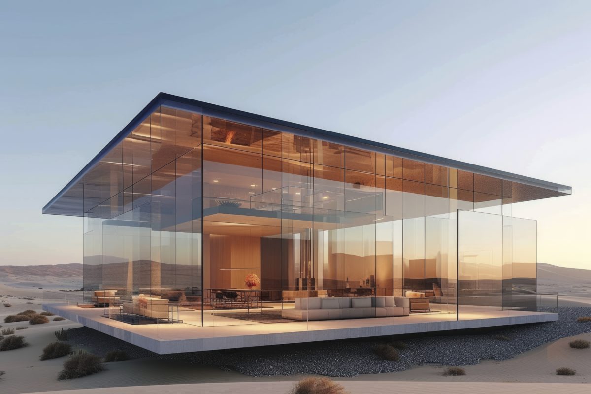 Image futuriste d'une maison