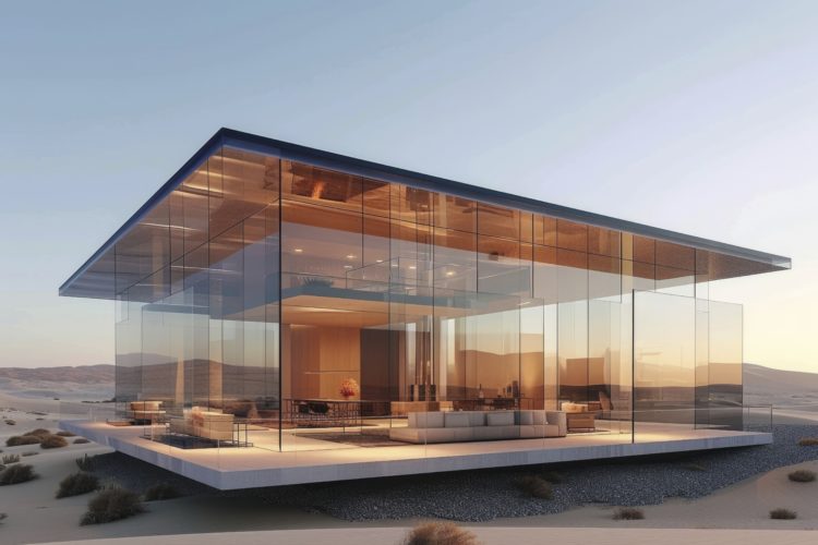 Image futuriste d'une maison
