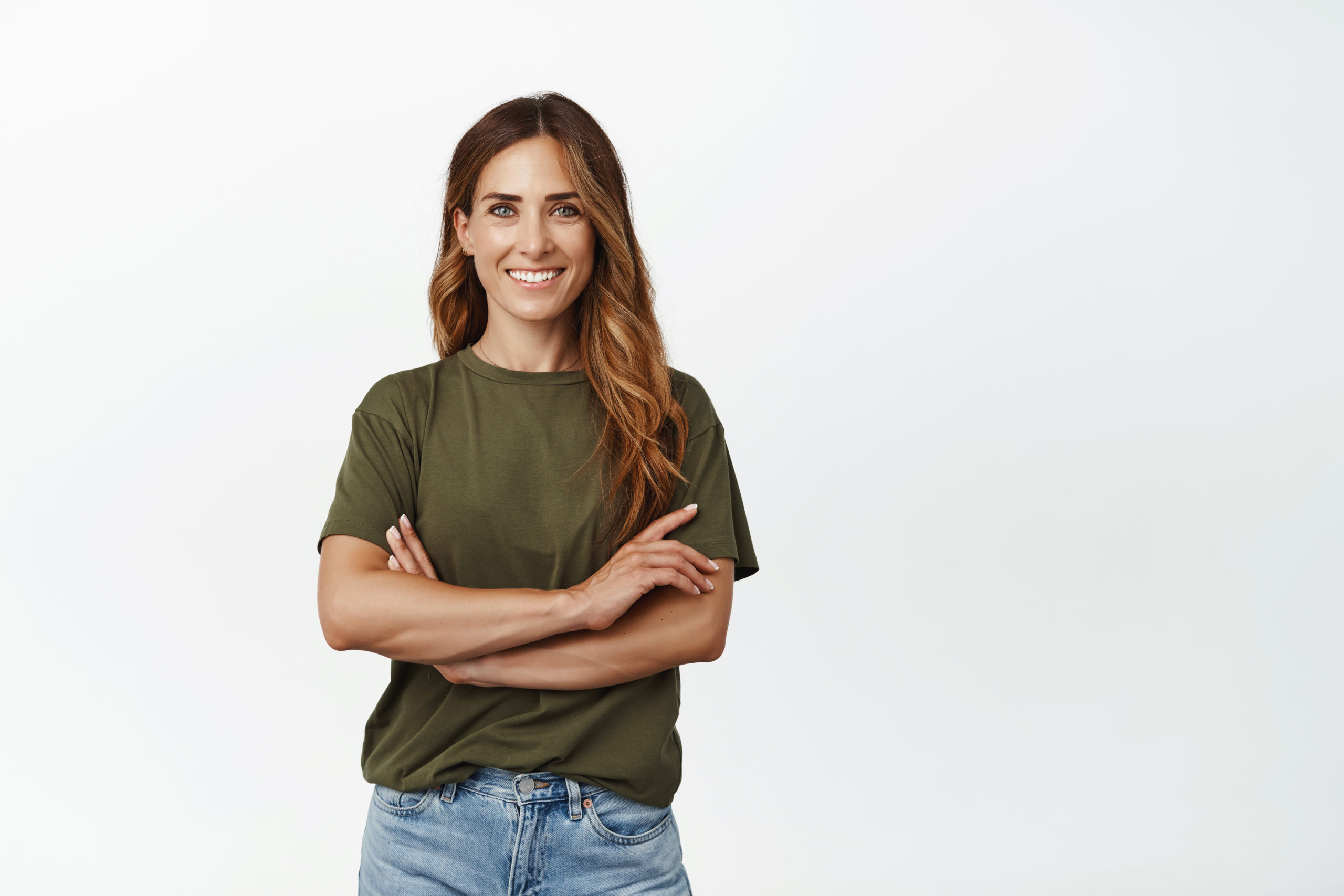 Jeune femme souriante